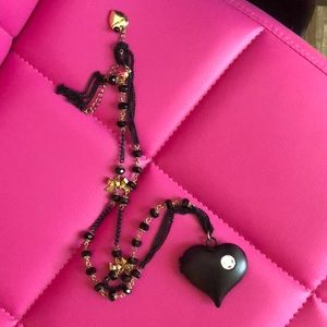 Adorable Betsy Johnson Locket Necklace